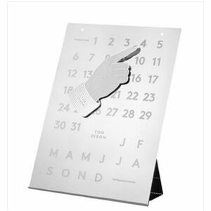 Metal Chrome The Perpetual Desk Office Calendar Artist Tom‎ Dixon Museum